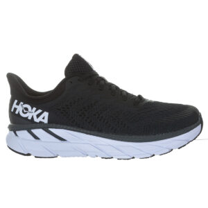 Hoka-Clifton-7-Masculino-preto-e-branco-World-Tennis