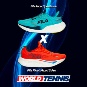 world-tennis-teste-de-retorno-de-energia--teste-de-retorno-de-energia-Fila-Float-Maxxi-2-Pro-x-Racer-Speedzone