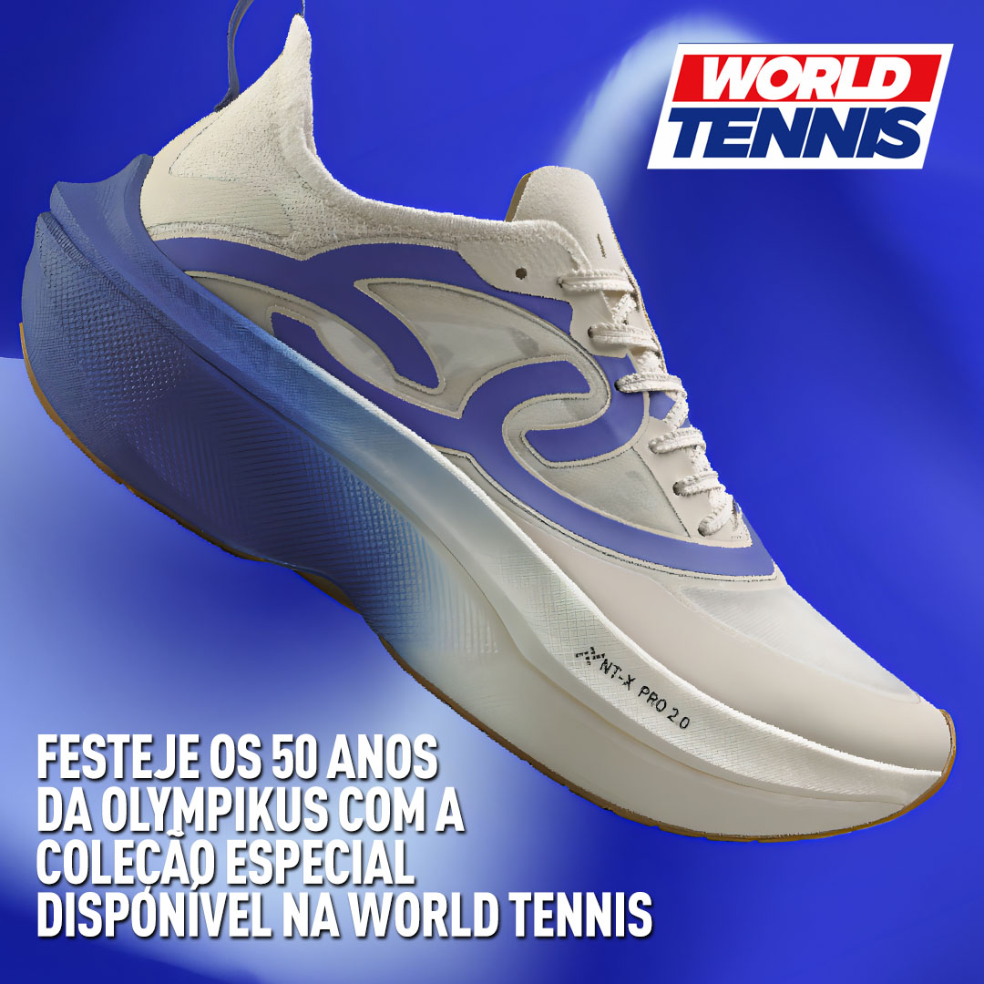 Festeje os 50 anos da Olympikus com a coleção especial disponível na World Tennis