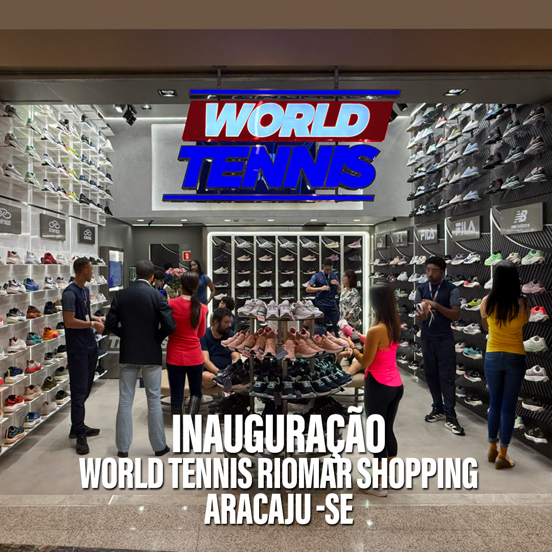 Loja World Tennis Shopping RioMar Aracaju fachada moderna