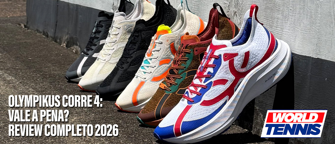 Olympikus Corre 4 original disponível na World Tennis, tênis de corrida leve e versátil indicado para treinos e maratona.