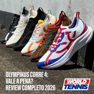 Tênis Olympikus Corre 4 original à venda na World Tennis, modelo para corrida de rua com tecnologia Eleva Pro 2.0 e solado Gripper Plus