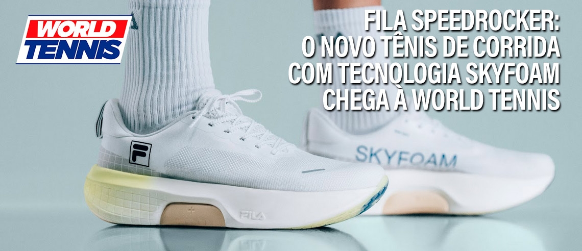 Tênis de corrida Fila Speedrocker com tecnologia SKYFOAM - World Tennis