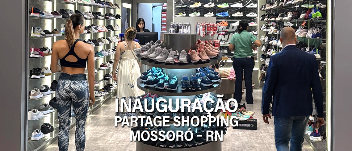 World Tennis Mossoró com variedade de tênis esportivos e atendimento especializado