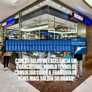 World Tennis recebe o Selo de Excelência em Franchising da ABF