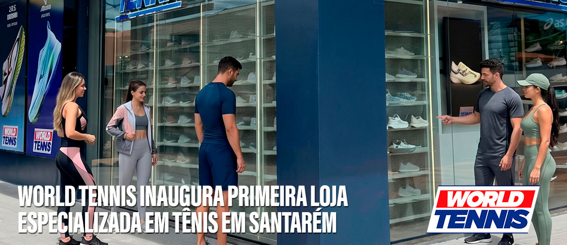 Fachada da nova loja World Tennis em Santarém, no Pará.
