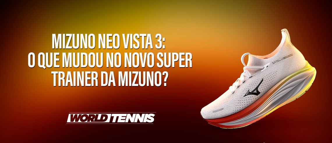 Mizuno Neo Vista 3, novo super trainer da Mizuno para treinos e provas de corrida.