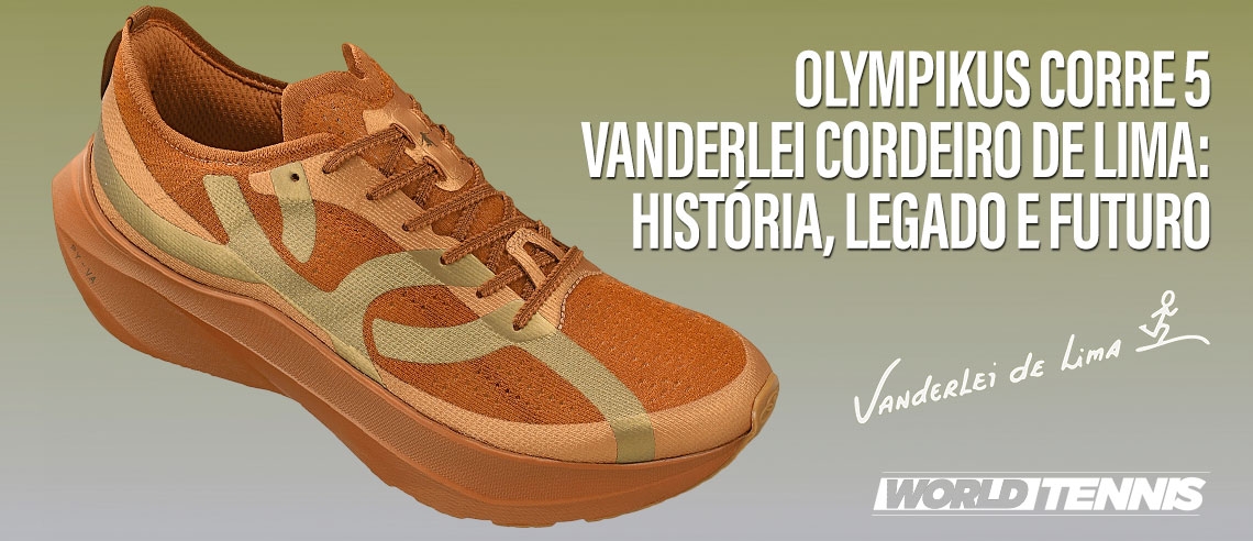 Olympikus Corre 5 Vanderlei Cordeiro de Lima edição especial na cor bronze