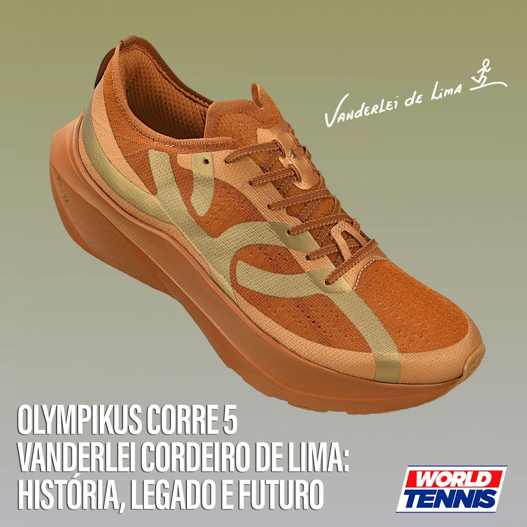 Olympikus Corre 5 Vanderlei Cordeiro de Lima edição especial na cor bronze