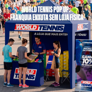 Modelo de operação da nova loja Pop Up World Tennis voltado para a experiência do consumidor